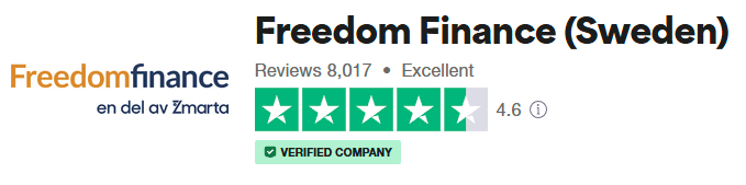 Freedom finance på Trustpilot